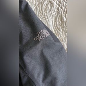 The North Face jacket is a women’s Small.